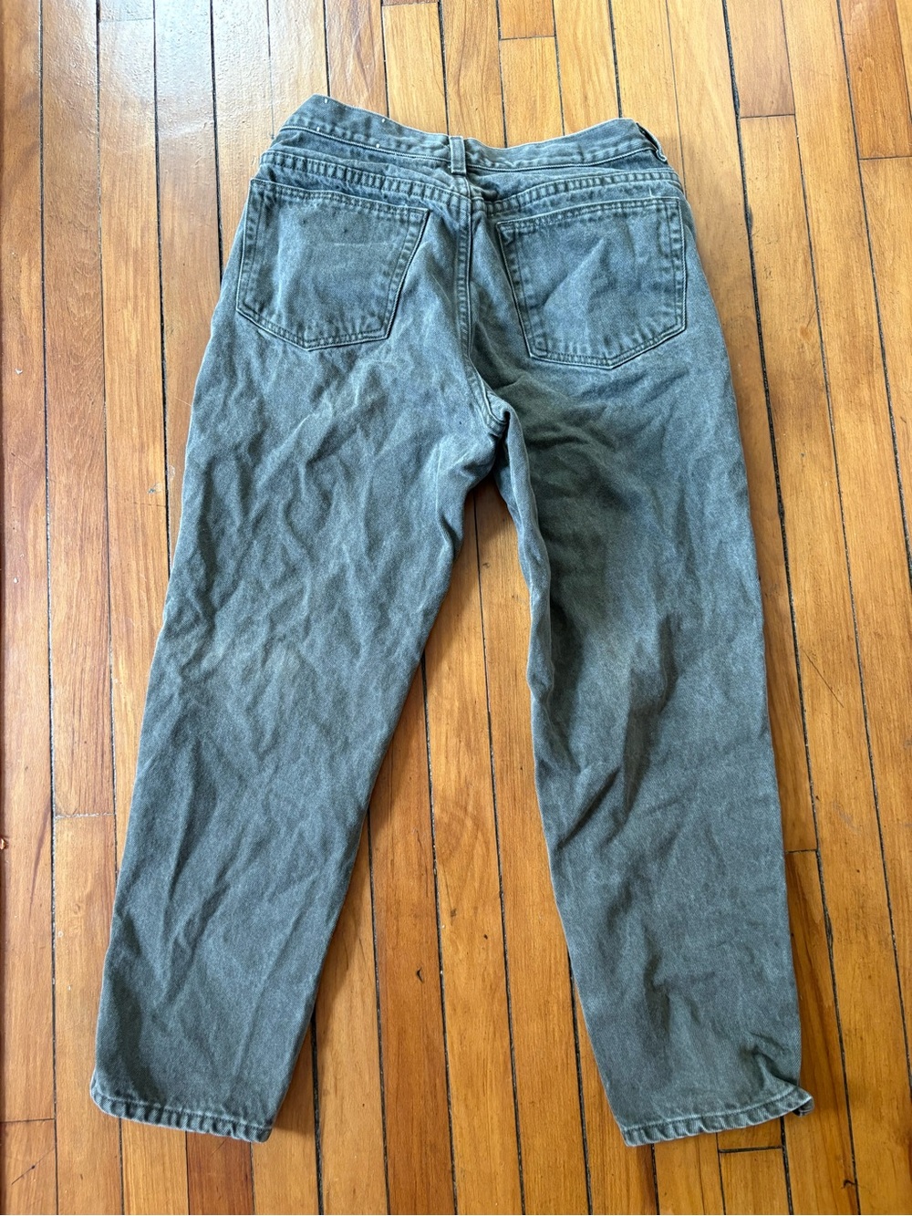 Lands' End Olive Green Casual Pants with Navy Label